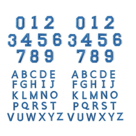 72 Count Sturdy Embroidered Letter Applique Patches for Clothing Repair Craft Projects and Decoration