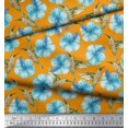 thumbnail image 2 of Soimoi Crepe Silk Fabric Hummingbird & Floral Decor Fabric Printed Yard 42 Inch Wide, 2 of 3