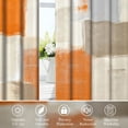 thumbnail image 3 of Orange Abstract Blackout Window Curtains for Living Room,Thermal Insulated Curtains,52x84 Inch,Set of 2, 3 of 6