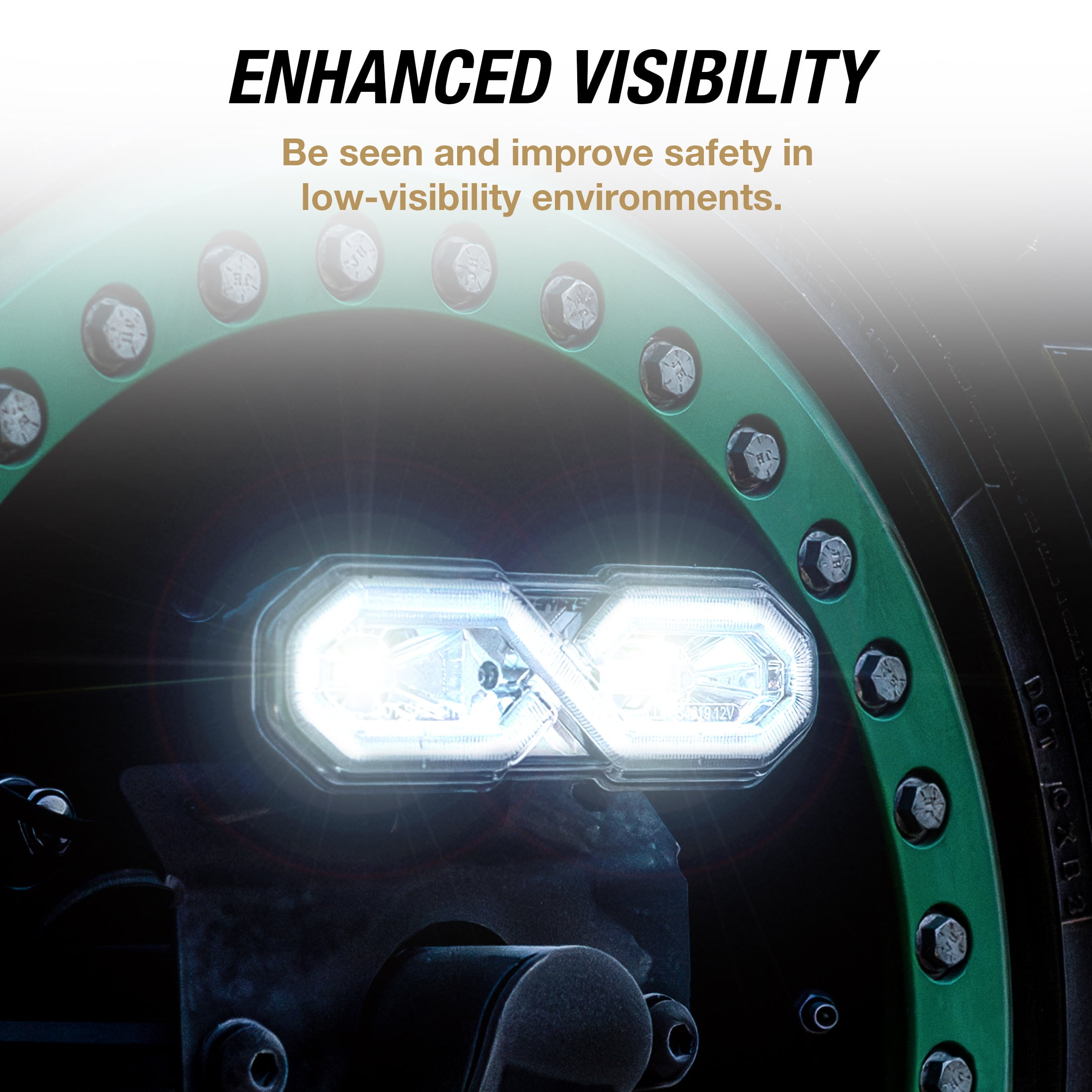 Type S Elevate LED Chase Light - DOT Compliant, 5 Light Modes, Waterproof, Die-Cast, Surface & Tube Mounting Kit Included, Truck, Jeep, UTV, ATV, SUV, 7 inches, 1 Pack