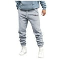 thumbnail image 1 of WEAIXIMIUNG Pantalon Noir Homme Coupe Ajustée Fuselé Hommes Automne et Hiver Mode High Street Loisirs Ample Sports Plein Air Course Chandail Pantalon Pantalon Pantalon, 1 of 4