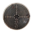 thumbnail image 2 of Joernso Meditation Finger Labyrinth Prayer Mindfulness Tool Relaxation Anxiety Relief Wooden Round Handheld Finger Maze Board Christmas Gift, 2 of 7