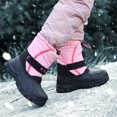 thumbnail image 5 of EQW Kids Waterproof Insulated Winter Snow Boots for Boys and Girls, Hook-and-Loop Strap, Drawstring Closure, Non-Slip Rubber Sole, 5 of 10