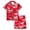 Hot Pink, variant on Girls Outfits Halloween Stylish Print Pocket Short Sleeve Lapel Breathable Top And Shorts 2 Piece Loungewear Baby Girls' Clothing Sets 3 Years-4 Years