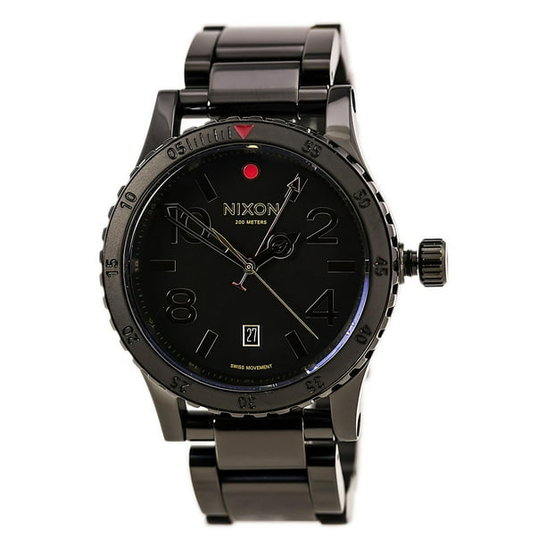 Nixon Nixon A2771883 Men's Diplomat SS Black Dial Black IP Steel