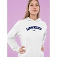 thumbnail image 2 of Hawkins 1983 Navy Blue Hoodie Women -Smartprints Designs, Female 4X-Large, 2 of 4