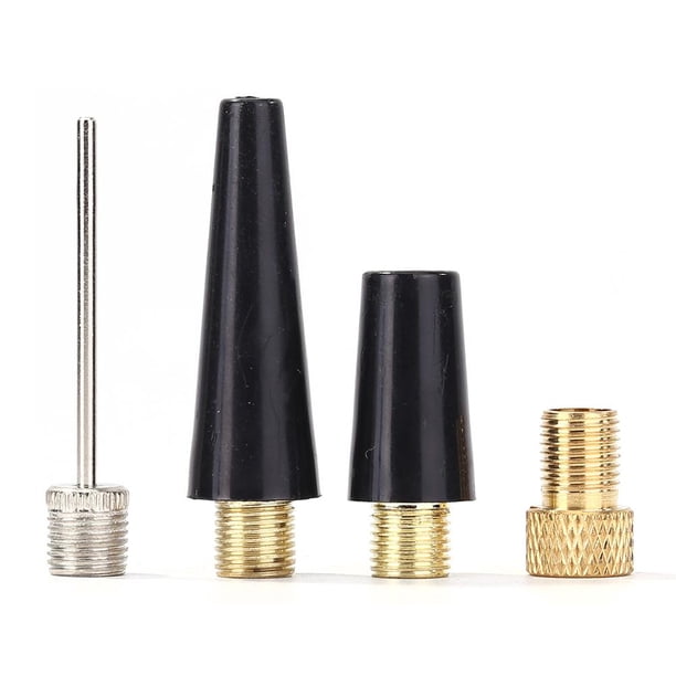 4 unids/set Kit de adaptador de boquilla de aguja de bola piezas de bomba de inflado de neumáticos de bicicleta