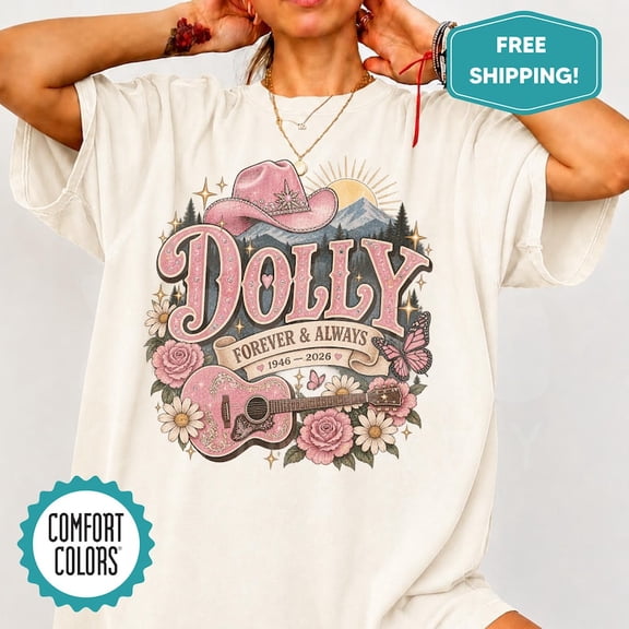 Comfort Colors Dolly Memorial Country Music Legend Tribute T-Shirt