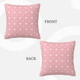 thumbnail image 3 of ZICANCN Pink Heart Background Throw Pillow Covers, Bed Couch Sofa Knit Decorative Pillow Covers for Living Room Farmhouse, 22"x22", 3 of 8