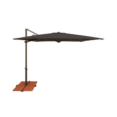 Simplyshade 8 6 Ft Skye Square Rotating Cantilever Umbrella With Simplyshade 8 6 Ft Skye Square Rotating Cantilever Umbrella With Cross Base Black