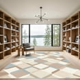 thumbnail image 2 of ODIKA 3'x5' Machine Washable Non-Slip Area Rug, Geometric Beige High Traffic Rug with Pad, Beige, 1062230, 2 of 8