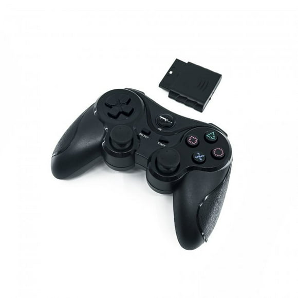 Control TTX TECH inalambrico para PS2 Negro