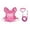 Pink, variant on 2‑in‑1 Dog Harness Backpack With Leash, Reflective Adjustable Anti‑Pull Vest With Storage Pouch, Breathable Outdoor Walking Gear For Small Dogs