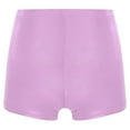 thumbnail image 4 of Ocealan Kids Girls Shiny Metallic Dance Shorts Booty Bottoms Tumbling Gymnastic Shorts Jazz Performance Hot Pants Lavender 8, 4 of 4