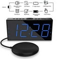 Loud Alarm Clock Vibrating with Bed Shaker for Heavy Sleepers Deaf and