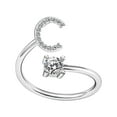 thumbnail image 1 of TIMIFIS Rings Knuckle Stacking Rings Women's Fashion Opening Ring Couple Ring Opening Letter Ring Jewelry Rings for Women;Teen Girls;Man - Summer, 1 of 1