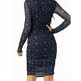 thumbnail image 3 of Lovito Elegant Butterfly Drawstring Frill Long Sleeve Dress, 3 of 5