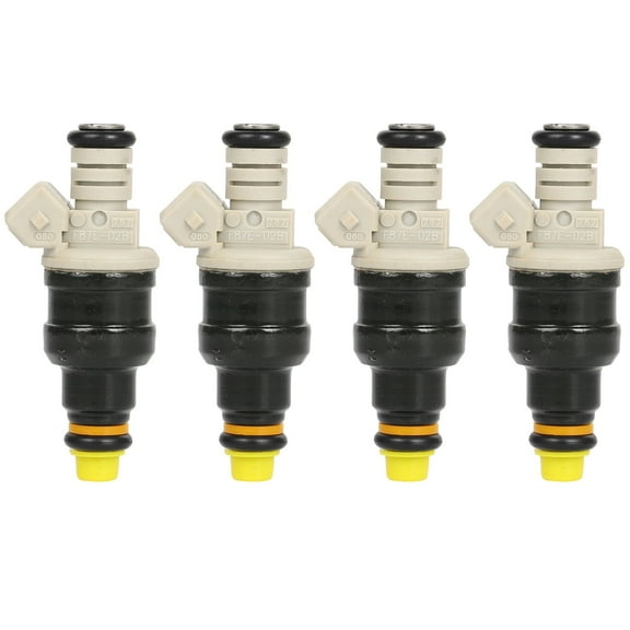ECCPP 4Pcs 1 Hole Fuel Injector Fit for 1986-1997 for Ford Aerostar,1987-1992 for Ford Bronco,1986-1990 for Ford Bronco II,1988 for Ford Cougar FJ689 OEM Part Fuel Injectors