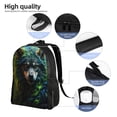 thumbnail image 5 of Fotbe Realistic Style Colorful Wolf A Travel Laptop Backpack, Business Slim Sturdy Laptops Backpack, Water Resistant College School Computer Bag Gift for Men & Women Fits 15.6 Inch Notebook, 5 of 8
