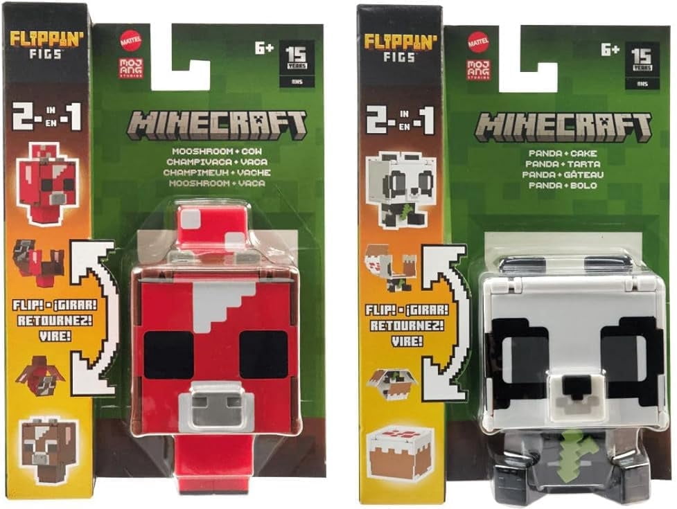 マイクラ Minecraft Mob Head Mini ネザーセット Minecraft Mob Head Minis Nether FIre Battle Story Pack - Walmart.com