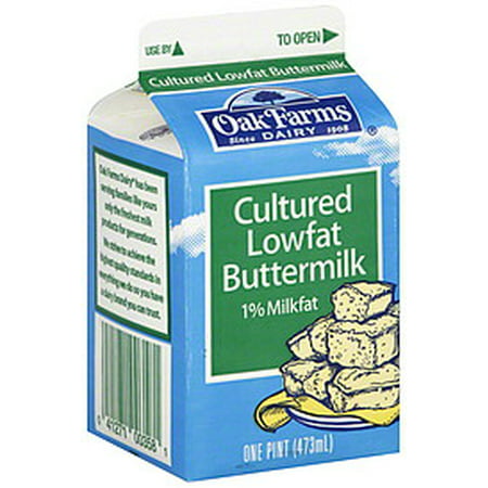 Oak Farms Cultered Lowfat Buttermilk, 16 oz. 