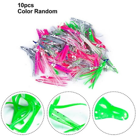 Taituoti 10Pcs 5Cm7Cm10Cm12Cm Octopus Squid Luminous Luya Soft Bait Mixed Color Random Mixed Color Random 5Cm