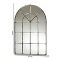 thumbnail image 3 of Baxton Studio Newman Vintage Farmhouse Antique Silver Finished Arched Window Accent Wall Mirror, 3 of 3