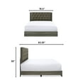 thumbnail image 3 of ClickDecor Kenton Platform Bed King Size Gray, 3 of 9