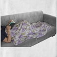 thumbnail image 6 of Mauve Soft Flannel Fleece Throw Blanket, Retro Style Floral Petals Love Natural Beauty Nostalgic Soft Plants Artwork, Cozy Plush for Indoor and Outdoor Use, 50" x 60", Violet Purple, by Ambesonne, 6 of 6