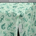 thumbnail image 4 of Reptile Dog Crate Cover, Exotic Lizards Chameleons Leaping Illustration Nature Reptiles, Easy to Use Pet Kennel Cover Small Dogs Puppies Kittens, 7 Sizes, Green Mint, by Ambesonne, 4 of 6