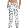 thumbnail image 1 of Kdxio Cute Shark Pattern Men's Pajama Pants, Elastic Waist with Drawstring and Pockets, Comfortable Loungewear-X-Large, 1 of 5