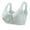 Green, variant on Women Front Buckle Bra Soft Breathable Plus Size Side Support Solid Color Straps Comfort Lingerie Daily Casual Sleeping Indoor All Season Underwear