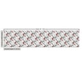 thumbnail image 2 of Geometric Fabric by the Yard, Complex Grid Pattern with Modern Design Squares and Chevron Details, Decorative Upholstery Fabric for Chairs & Home Accents, Charcoal Grey White Red by Ambesonne, 2 of 4