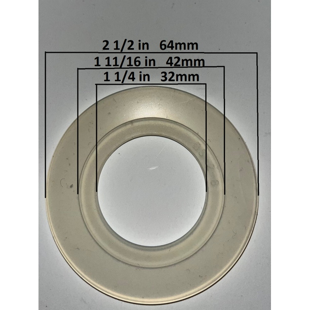 Caroma Dual Flush Valve Seal, 2.5 inch Outside Diameter & 1.25 in. inside diameter