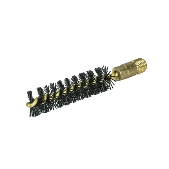 Breakthrough Clean Technologies® Nylon Bristle Bore Brush, .410 Bore, Brass Core, Black, Model BT-410BNBB