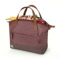 thumbnail image 3 of Arctic Zone Heathered Eco Lunch Bag Tote- Wine Red, 3 of 8