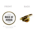 thumbnail image 3 of Koyal Wholesale Maid of Honor Enamel Lapel Pin, Bridal Party Button Pins for Wedding, 1-Piece, 3 of 5