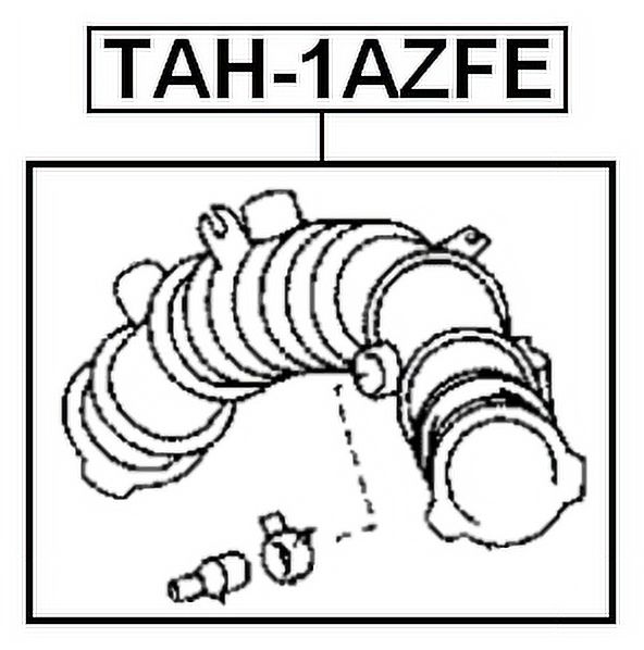 Febest AIR CLEANER HOSE # TAH-1AZFE OEM 17881-28140