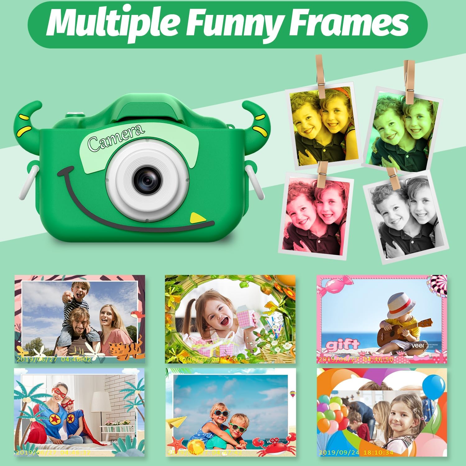 goopow 並行輸入 Goopow Kids Camera Toys for 3-8 Year Old Girls Children Digital