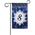 thumbnail image 1 of Welcome Winter Snowflake Monogram S Decorative Garden Flag Initial Letter Snow Deocr Banner for Outside 12.5X18 Inch Double Sided, 1 of 6