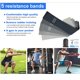 thumbnail image 4 of yellow Bandas de resistencia al ejercicio: juego de 5 bandas elásticas de entrenamiento hechas de látex natural, 4 of 5
