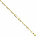 thumbnail image 2 of 10K Yellow Gold Semi-Solid Curb Link Id Bracelet (6 X 4.17) Made In United States 10dcid138-6, 2 of 5