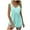 Light Blue, variant on Spring Tops for Women Tank Tops for Women Fashion Summer V-Neck Sleeveless Solid Casual Tank Top Blouse Womens Clothes under $8