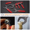 thumbnail image 6 of Uxcell Single Open End Wrench 7mm Metric U-Shaped Spanner with Red Shank, 6 of 7