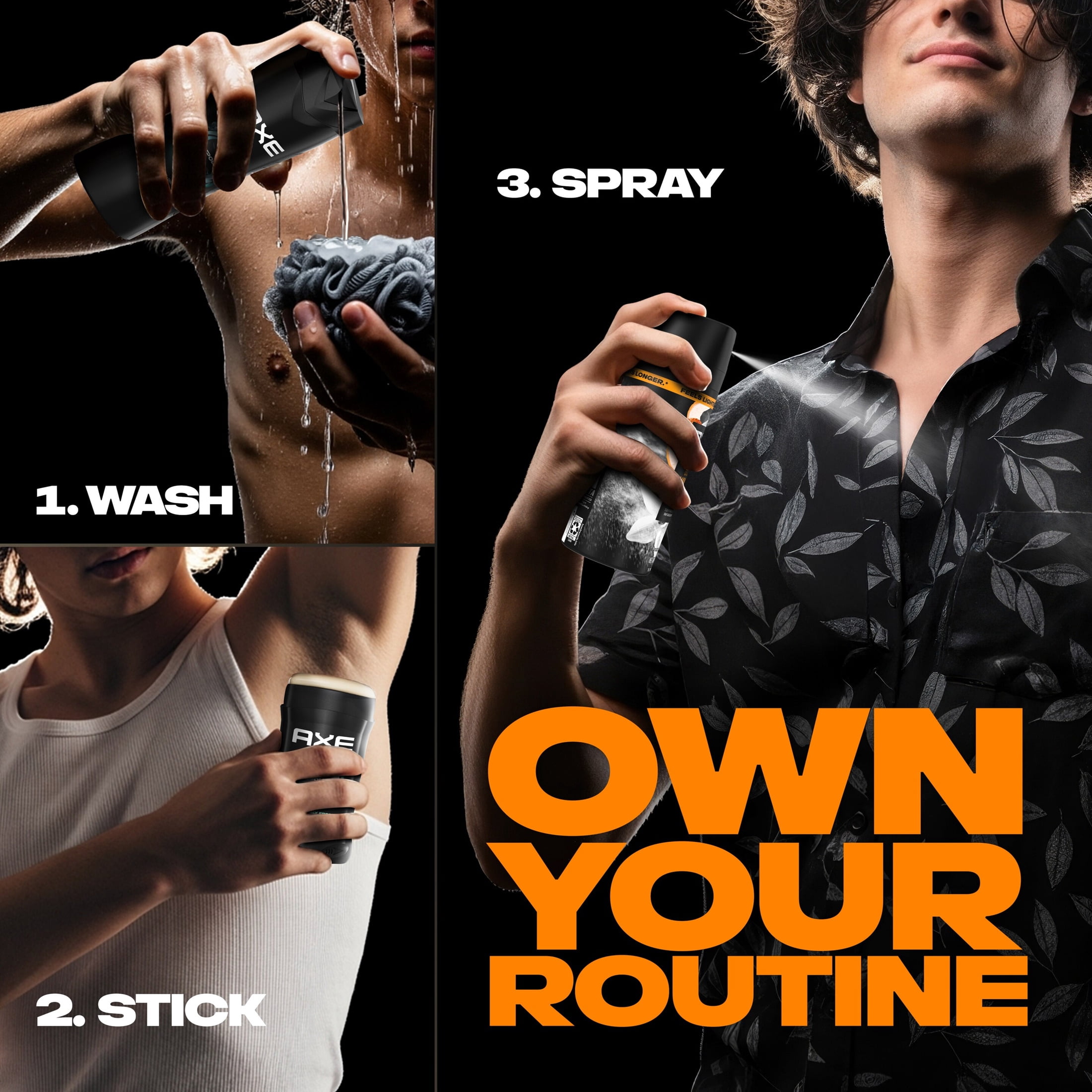 AXE Fine Fragrance Collection Body Spray 72 Hour Freshness Black Vanilla Aluminum Free, 2.9 oz