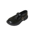 thumbnail image 3 of Miluxas Women's Mary Jane T-Strap Shoes Flats Vintage Round Toe Leather Low Heel Womens Dress Shoe Black 6(37), 3 of 9