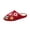 Red -AG08, variant on Domzle Cute Fuzzy House Slippers for Women Men Non-Slip Memory Foam Shoes Coffee US-9.5