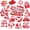 Valentine's Day-16 PCs, variant on UCEI Cute Sea Turtle Fridge Magnets Die-Cut Summer Beach Magnetic Stickers Set
