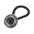 thumbnail image 1 of Accesorios de moda únicos para el cabello con botón para mujeres 1 pieza tono negro y plateado, 1 of 5