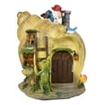 thumbnail image 2 of Ebros Fairy Garden Mr Gnome & Frog Mini Helix Snail Cottage House Figurine 7.5"L, 2 of 6
